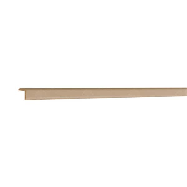 LIFEART CABINETRY Lancaster Series 96 in. W x 0.75 in. D x 0.75 in. H Outside Corner Molding in Natural Wood