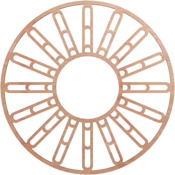 0.25 in. x 8 in. x 22 in. Wood Medallion Moulding