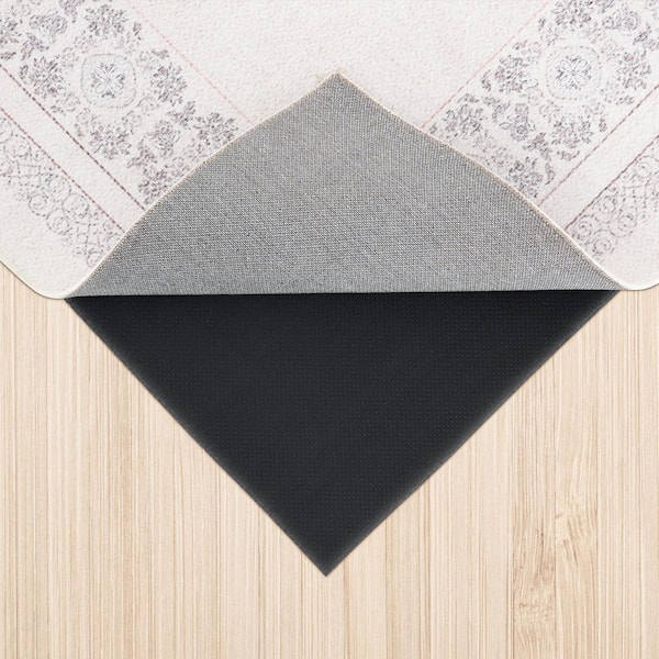 1/2 in. Thick Dual-Surface Protective Cushion Carpet Pad 9 ft. x 6 ft. Rug Pad Carpet Protector Mats for Hardwood Floors