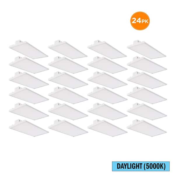 24-Pack 2.5 ft. 1000-Watt Equivalent Linear Integrated LED White High Bay Light 30,000 Lumens 5000K Daylight 120-277V