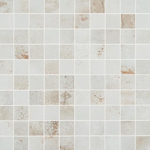 Angela Harris Fuller White 11.81 in. x 11.81 in. Matte Porcelain Floor and Wall Mosaic Tile (0.96 sq. ft./Each)