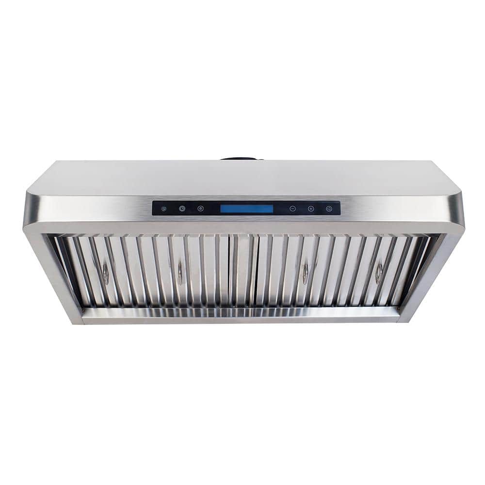 Home Beyond 30 in. Under Cabinet Range Hood With Light in Stainless Steel, Silver -  PS13