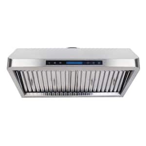 30 in. Under Cabinet Range Hood With Light in Stainless Steel