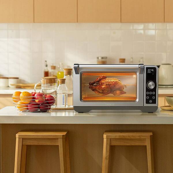 Toaster Oven Air Fryer and Rotisserie 1.1 Cu. Ft. 1800-W 6-Slice Stainless  Steel