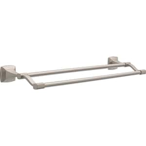 Portwood 24 in. Wall Mount Double Towel Bar Bath Hardware Accessory in Brushed Nickel