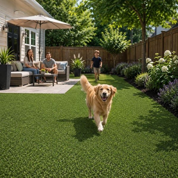 MSI Meadow Pet 15 ft. x Cut to Length Green Artificial Grass Turf