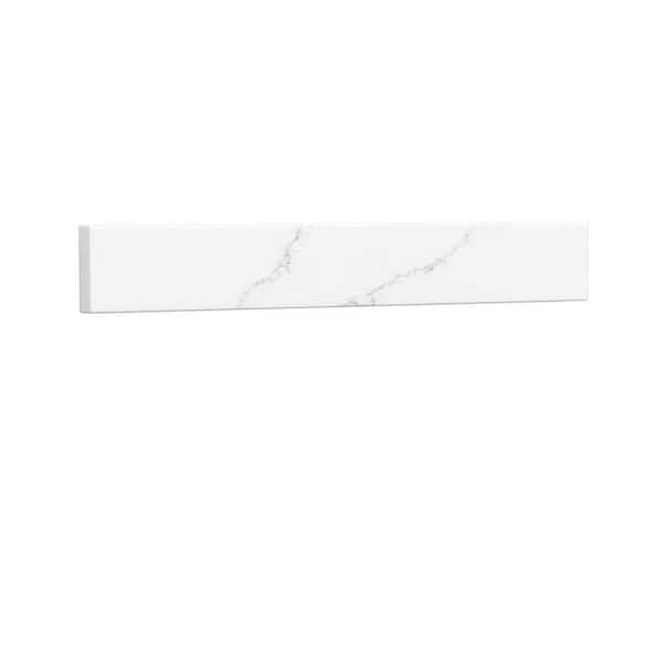 Wyndham Collection 21.25 in. W Quartz Vanity Side Splash in Giotto