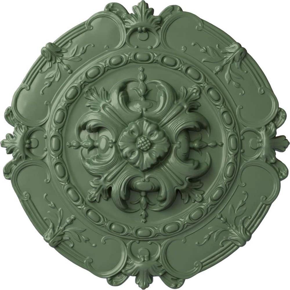 "2-3/8"" x 16-1/2"" x 16-1/2"" Polyurethane Southampton Ceiling, Hand-Painted Athenian Green" price history on PriceWatchPro
