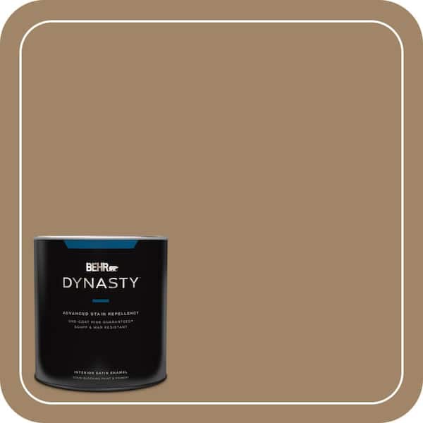 BEHR DYNASTY 1 qt. Home Decorators Collection #HDC-NT-28 Soft Bronze Satin Enamel Interior Stain-Blocking Paint & Primer