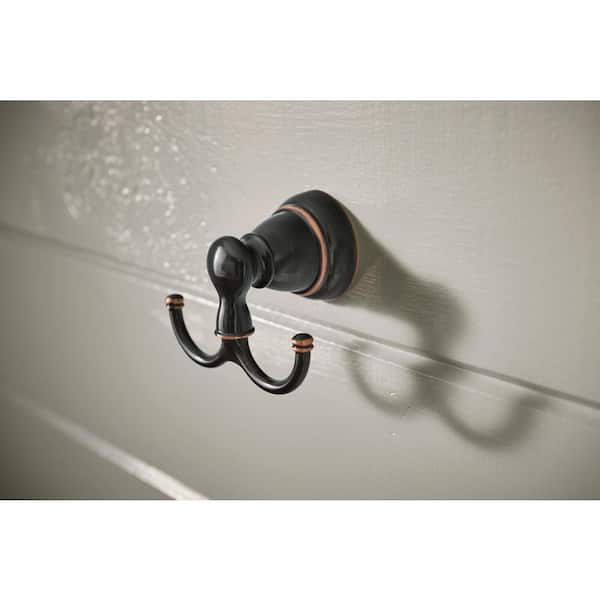 Banbury Double Robe Hook in Mediterranean Bronze