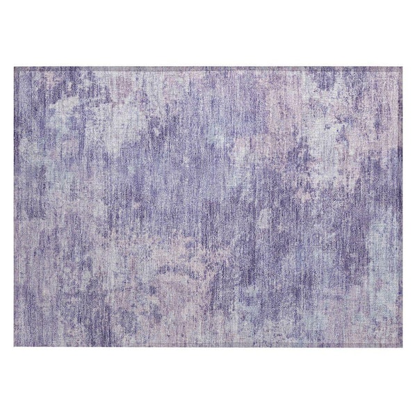 Chantille Machine Washable Indoor/Outdoor Abstract ACN2364 Plum 2 ft. x 3 ft. Accent Rug