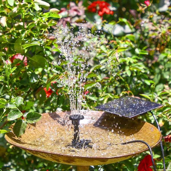 Aisitin Solar Fountain, 3.5 W Solar Pond Pump, Built-in 1500 mAh