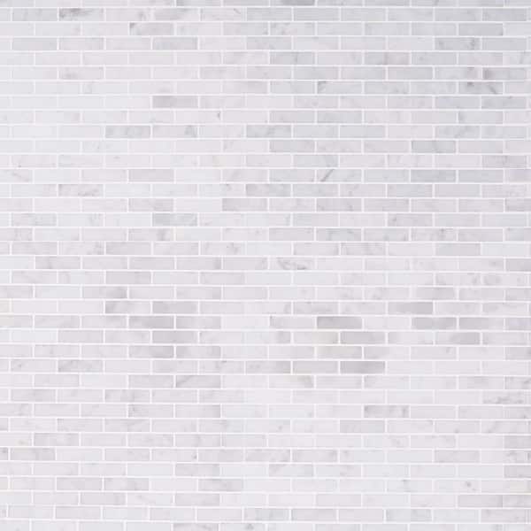 Ivy Hill Tile White Carrera 12 in. x 12 in. x 8 mm Marble Floor and Wall Tile