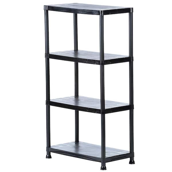 2 Tier Plastic Storage Shelf, Plastic in Good Condition, Needs Cleaning