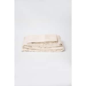 Omne 4-Piece Cream Microplush and Bamboo Twin Hypoallergenic Sheet Set