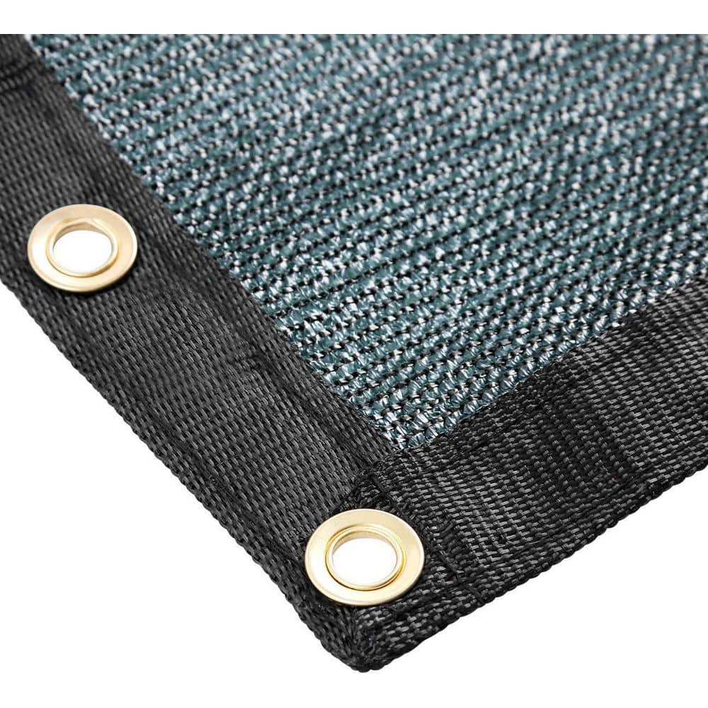 Green HDPE Garden Privacy Screen Fence with Brass Grommets