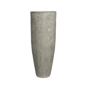 15.75 in. W x 38.19 in. H XL Round Imperial White Ficonstone Indoor Outdoor Dax Planter