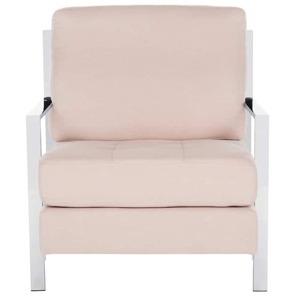 SAFAVIEH Walden 30 in. Beige Polyester Arm Chair