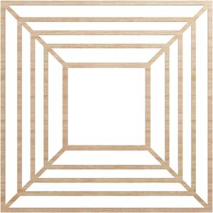 32 in. x 10.375 in. x 0.25 in. Wood Medallion Moulding