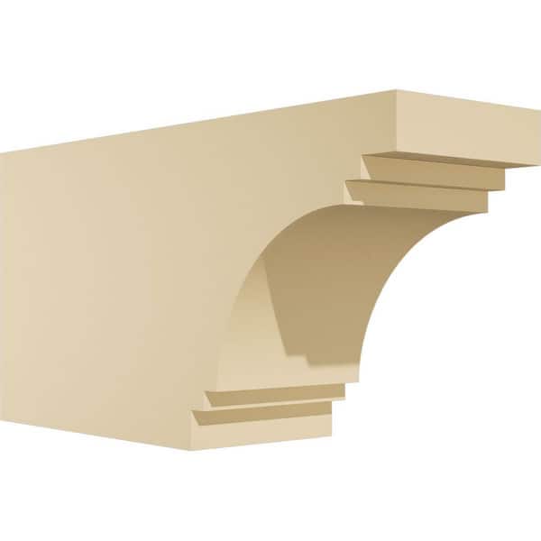Ekena Millwork Standard Pescadero 6 in. W x 10 in. H x 20 in. D Signature Urethane Rafter Tail Outlooker