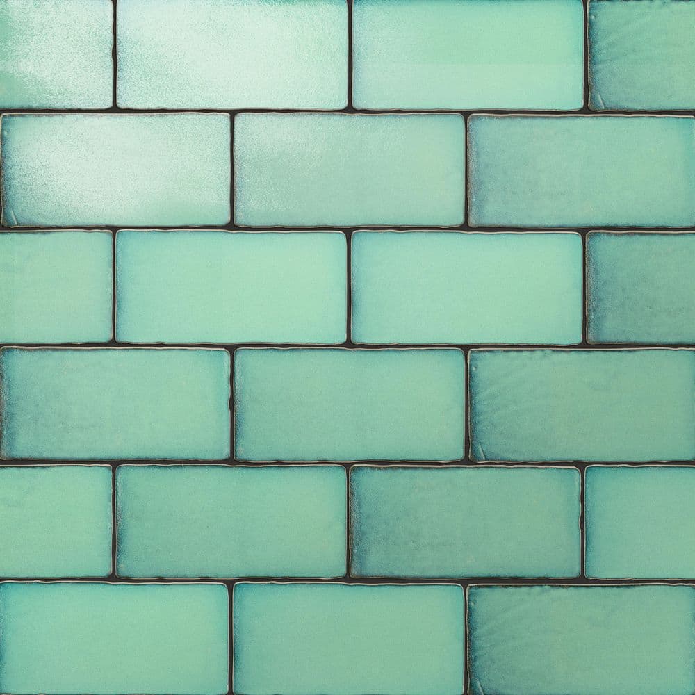 Merola Tile Antic Special Lava Verde 3 in. x 6 in. Ceramic Wall