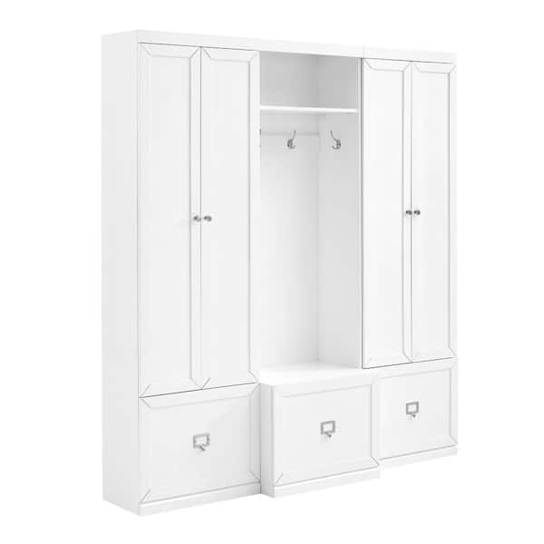 CROSLEY FURNITURE Harper 3-Piece White Entryway Set KF31012WH - The ...
