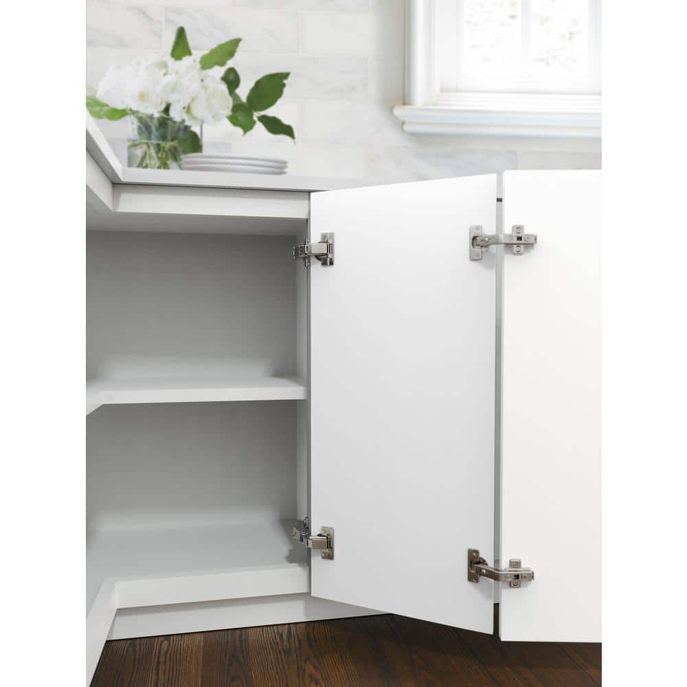 Nickel Full Overlay 165 Degree Soft Close Concealed Cabinet Hinge