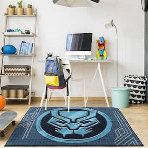 Black Panther 2 Multi-Colored 3 ft. x 5 ft. Indoor Polyester Area Rug