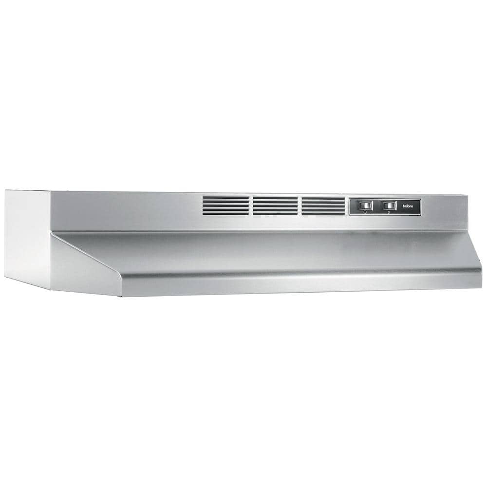 Broan-NuTone RL6200 Series 30 in. Ductless Under Cabinet Range Hood with  Light in Stainless Steel RL6230SS The Home Depot