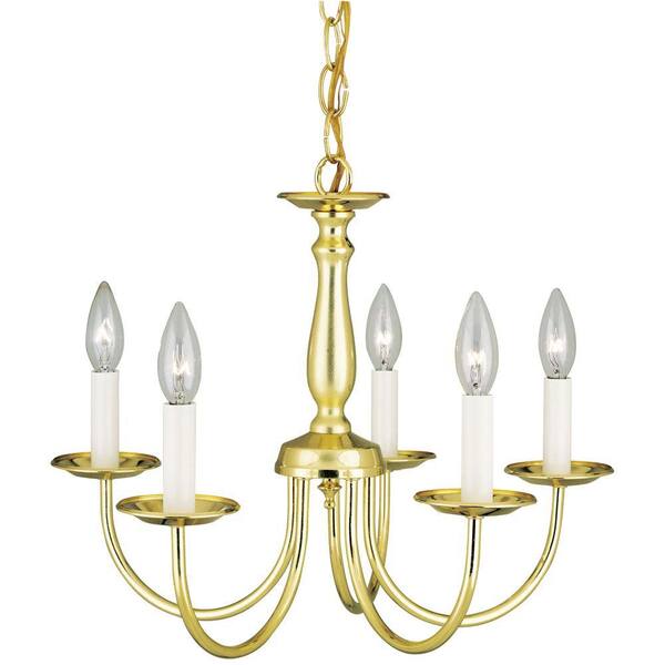 Westinghouse 5-Light Polished Brass Interior Chandelier