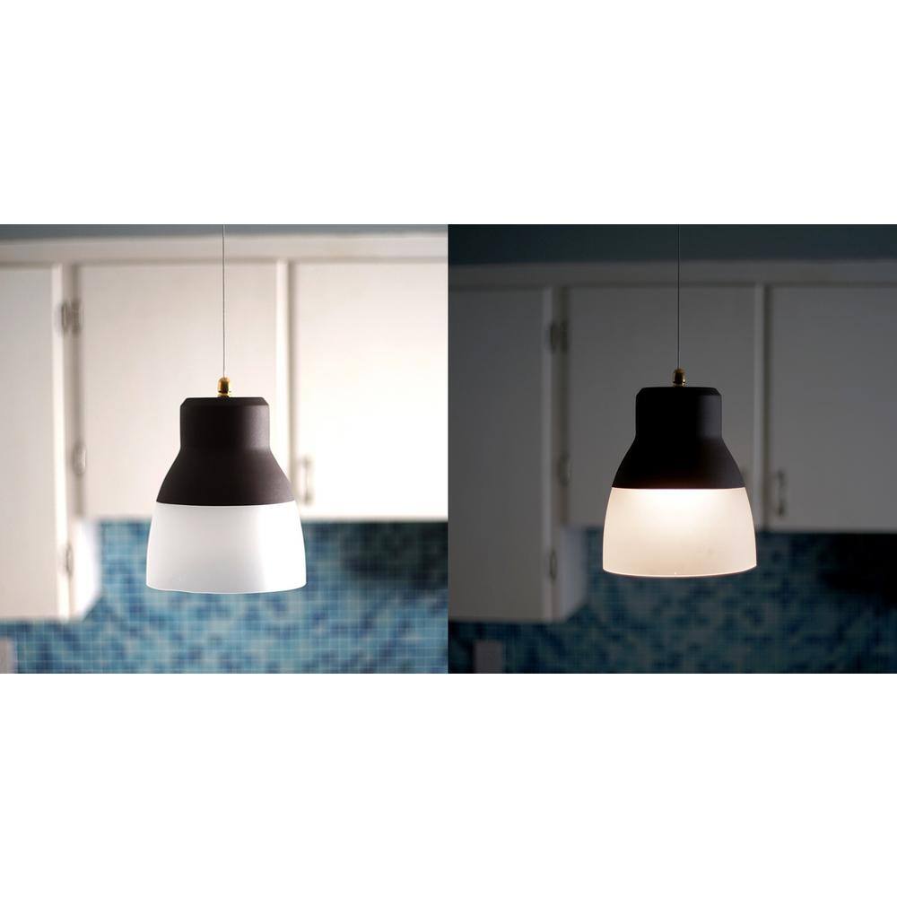 Bronze Mini Wireless LED Glass Pendant Light 10"