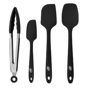 Heat Resistant Rubber Silicone Spatula (Set of 4)