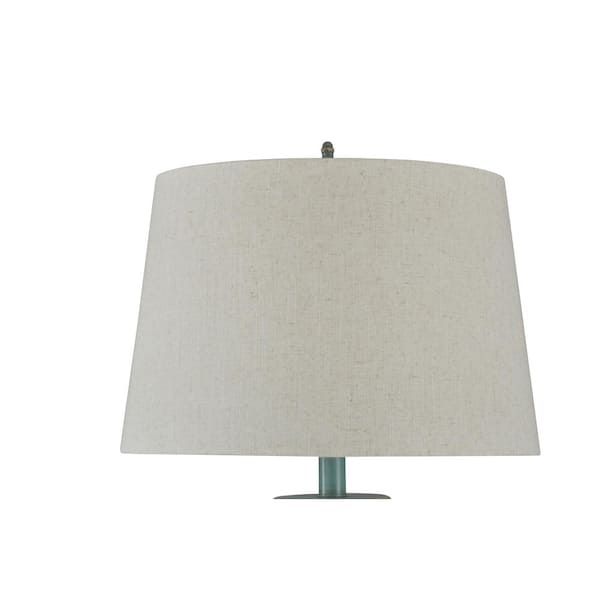 StyleCraft 66 in. Avignon Blue Floor Lamp with White Hardback