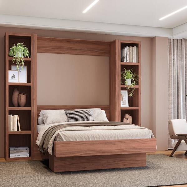 Oakland Living Brown 84 in. Tall Wooden Bookcase Shelf