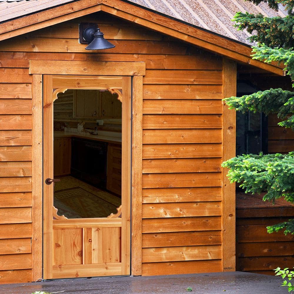 Kimberly Bay 80x36 Rustic Cedar Wood Screen Door