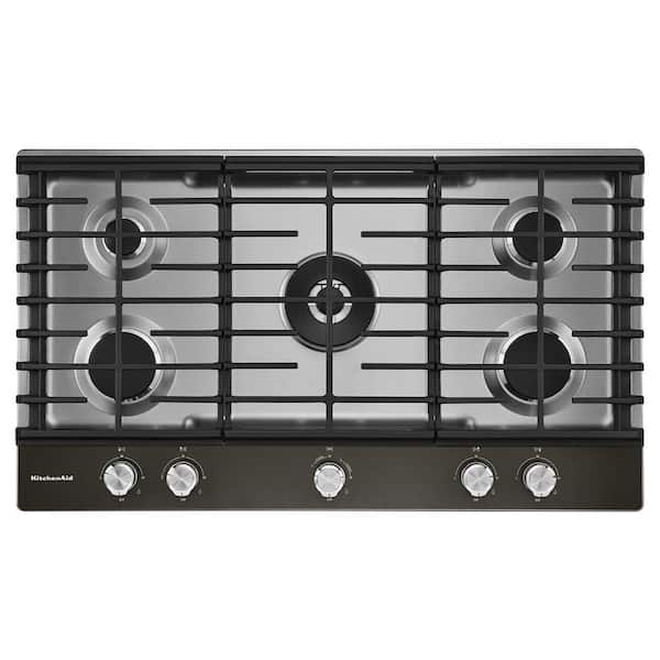 36 in. Gas Downdraft Cooktop in Stainless Steel with 5 Burners