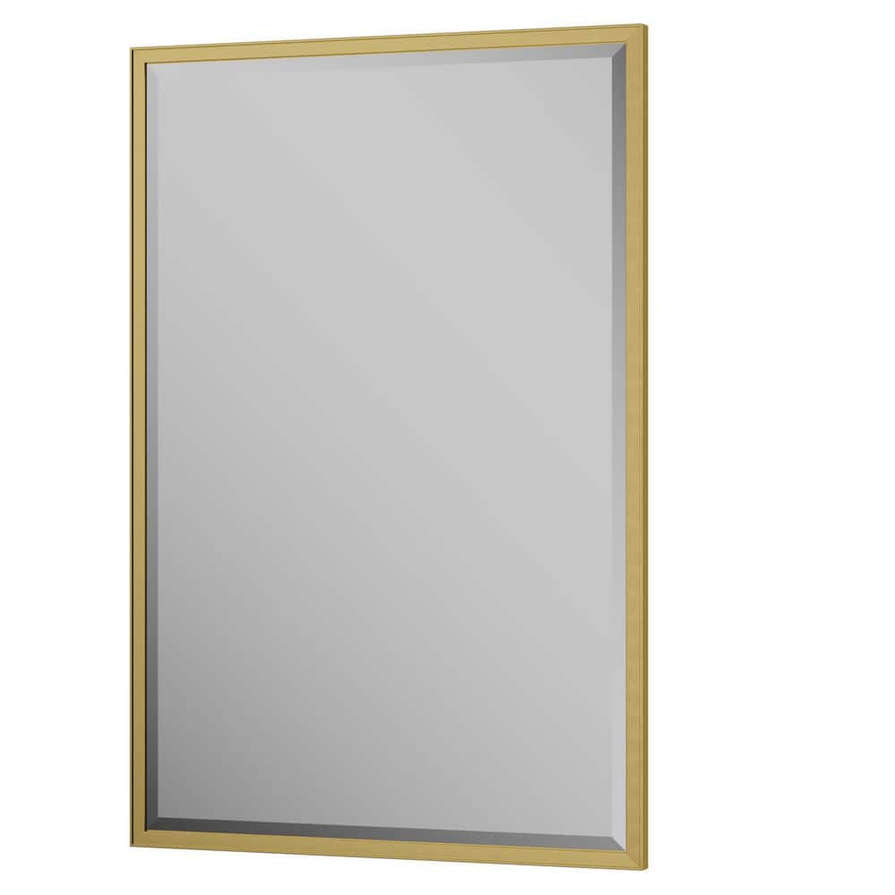 48 in. W x 30 in. H Framed Rectangular Brushed Gold Mirrors for Bathroom Wall Beveled Mirror Bathroom Vanity Mirror price history on PriceWatchPro