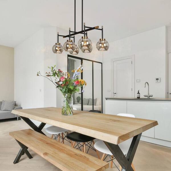 Have a question about Zevni Modern Farmhouse 27.5 in. 6-Light