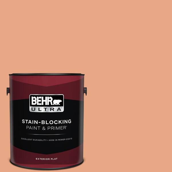 BEHR ULTRA 1 gal. #240D-4 Ceramic Glaze Flat Exterior Paint & Primer