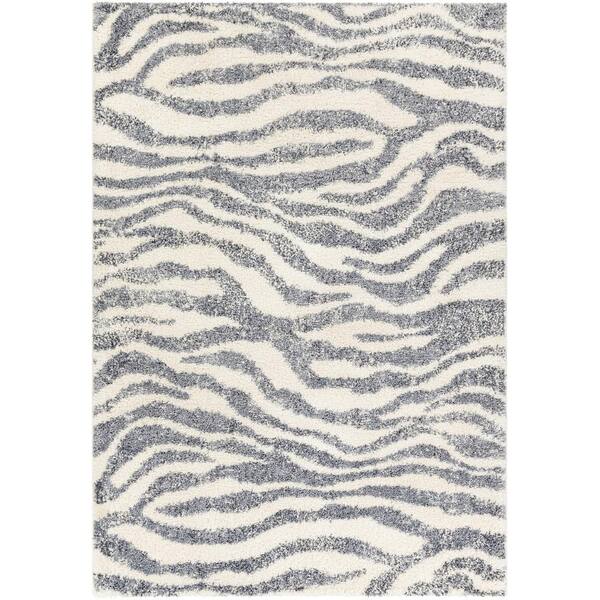 Artistic Weavers Puffy shag Blue 5 ft. x 7 ft. Modern Indoor Area Rug