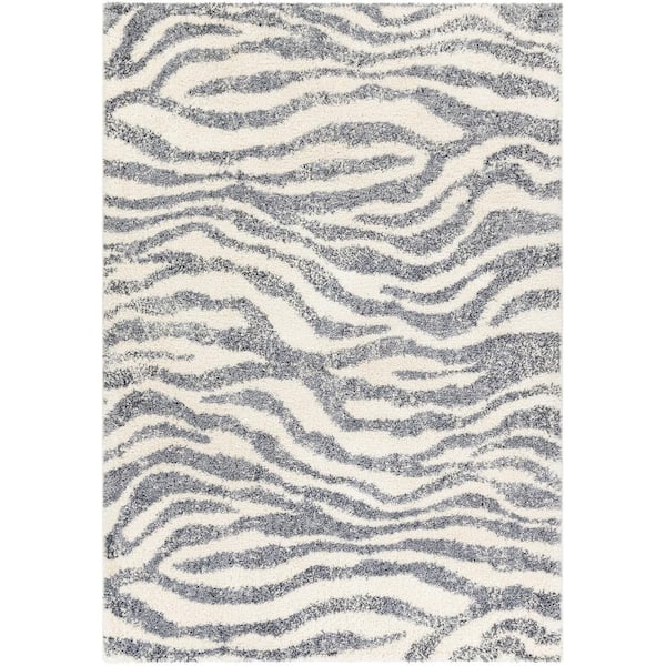 Artistic Weavers Puffy shag Blue 8 ft. x 10 ft. Modern Indoor Area Rug
