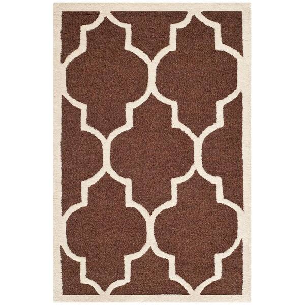SAFAVIEH Cambridge Dark Brown/Ivory 2 ft. x 3 ft. Area Rug