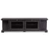 Baxton Studio Viveka 70 in. Dark Brown Wood TV Stand Fits TVs Up