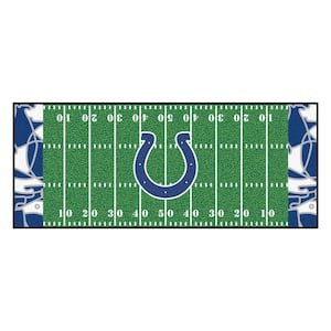 Indianapolis Colts Football Patterned XFIT Design 2.5 ft. x 6 ft. Field Runner Area Rug