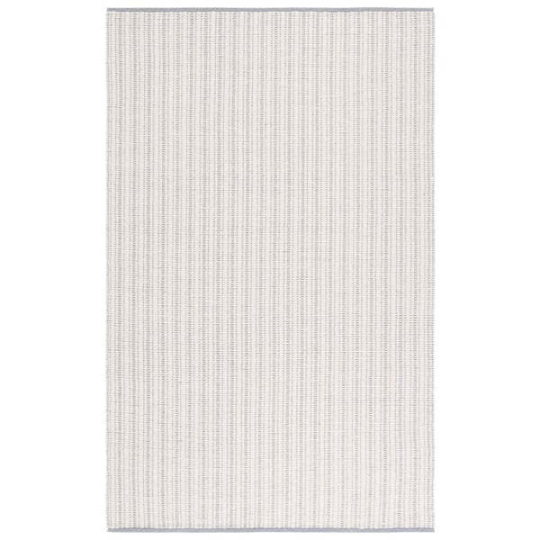 Vermont 6 ft. x 9 ft. Gray/Ivory Striped Modern Area Rug