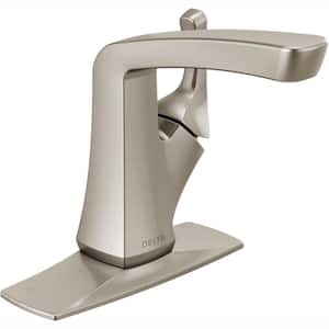 Vesna Single Handle Single Hole Bathroom Faucet in SpotShield Brushed Nickel