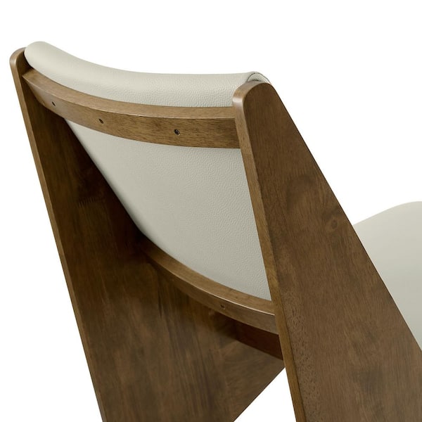 MODWAY Rylina Faux Leather Accent Chair Set of 2 in