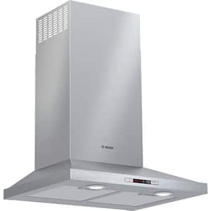 300 Series 24 in. 300 CFM Convertible Wall Mount Range Hood with light in Stainless Steel
