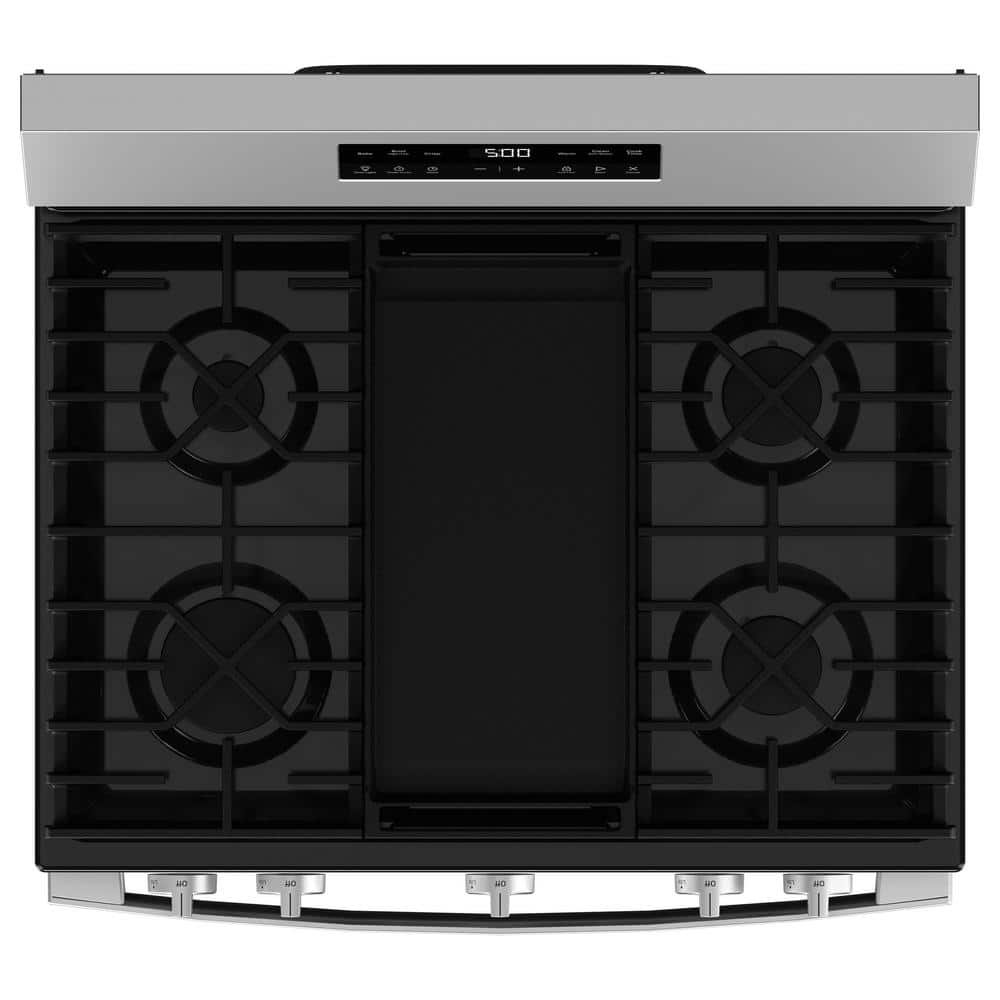 GE 30" Stainless Steel Free-Standing Gas Range with Griddle