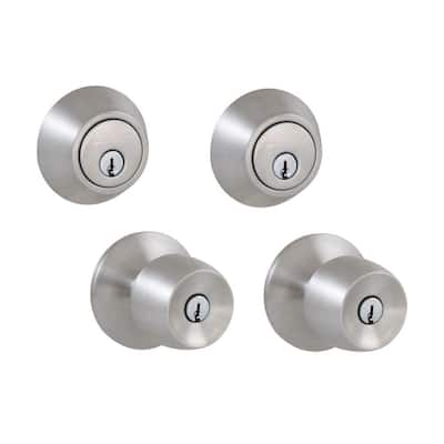 Brandywine Stainless Steel Single Cylinder Keyed Entry Project Pack
